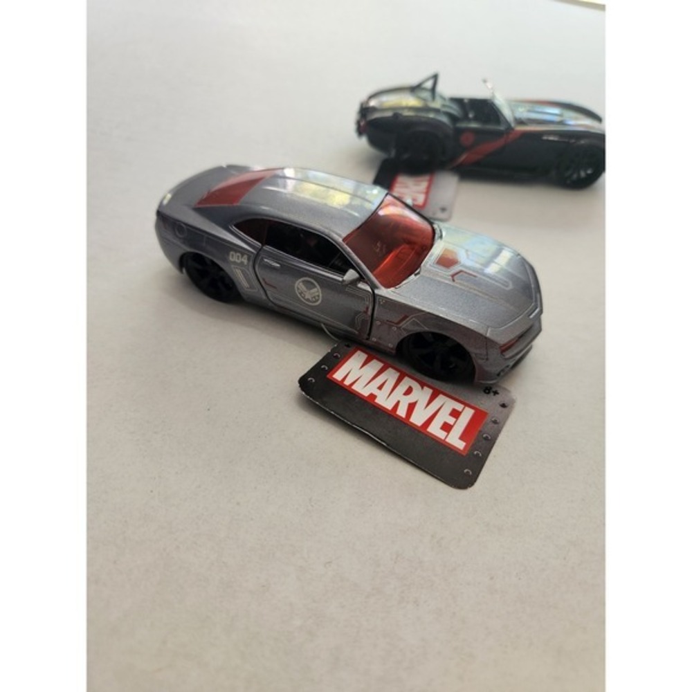 5 Marvel Diecast Cars: Winter Soldier, Iron‎ Man, Spider-Man, Captain America + - Picture 5 of 12